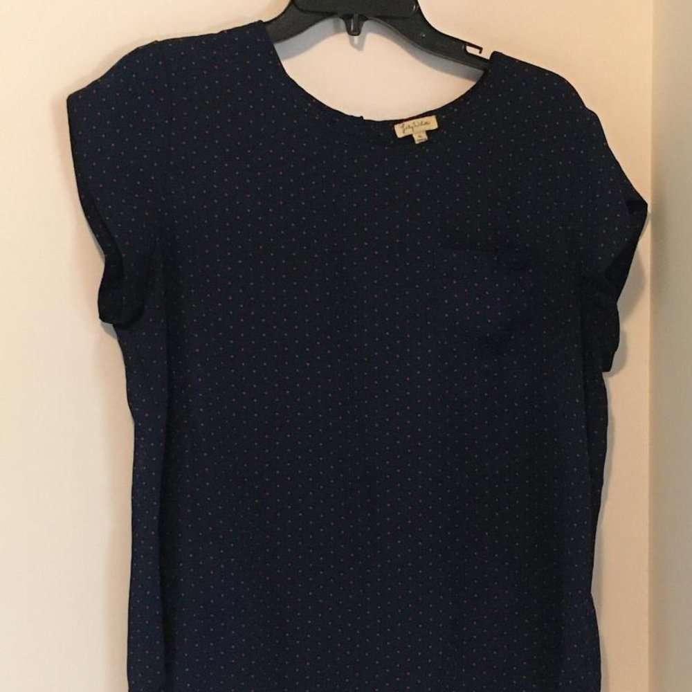 Lily White red polka dot short sleeve size xlarge